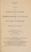 view Report of the Commissioners in Lunacy to the Lord Chancellor : 49th, 1894.