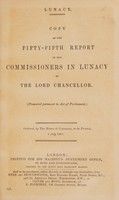 view Report of the Commissioners in Lunacy to the Lord Chancellor : 55th, 1900.