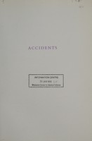 view The health of the nation : key area handbook: accidents / Department of Health.