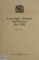 view Copyright, Designs and Patents Act, 1988. Chapter 48.