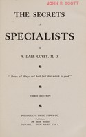 view The secrets of specialists / by A. Dale Covey.