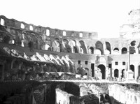 view M0000098: Interior view of the Coliseum, Rome, Italy