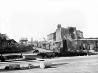 view M0000107: exterior view of the Temple of Venus, Rome, Italy.