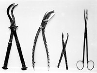 view M0000161: Bone forceps and necrosis forceps, ancient and modern.