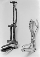 view M0000166: Two rectal speculum, ancient and modern