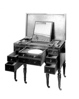 view M0000127: Horatio Nelson's dressing cabinet from H.M.S. Victory., full view