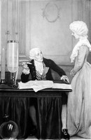 view M0000137: Antoine Lavoisier explaining to his wife the result of his experiment