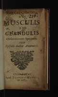 view De musculis et glandulis observationum specimen. Cum epistolis duabus anatomicis / [Nicolaus Steno].