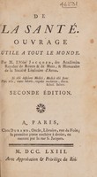 view De la santé : ouvrage utile a tout le monde / par M. l'abbé Jacquin.