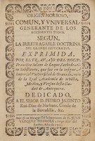 view Origen morboso comun y universal, generante de los accidentes todos, segun la ... doctrina del grande Hipocrates / [Francisco Solano de Luque].