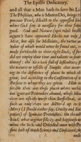 view Levamen infirmi: or, cordial counsel to the sick and diseased. Containing I. Advice concerning physick and what a physician ought to be; with an account of the author's remedies ... II. Concerning melancholy, frensie, and madness; in which ... is shew'd, how far they differ from a conscience opprest with ... sin ... III. A miscellany of pious discourses ... To which are added several predictions of what may happen to end of the world / [David Irish].