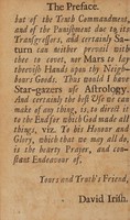 view Animadversio astrologica: or a discourse touching astrology / [David Irish].