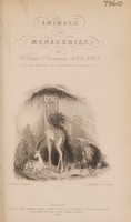 view Animals in menageries / By William Swainson.