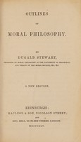 view Outlines of moral philosophy / by Dugald Stewart.