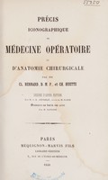 view Précis iconographique de médecine opératoire et d'anatomie chirurgicale / [Claude Bernard].