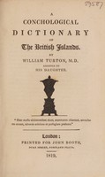 view A conchological dictionary of the British Islands / by William Turton.