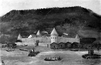 view M0000468: The Stockade, Fort Simpson, Hudson Bay, Canada