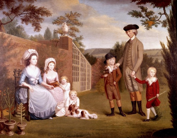 M0000746: John Coakley Lettsom (1733-1810), physician, with his family