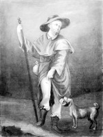 view M0000801: Saint Lazarus with a dog