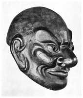 view M0001032: profile of a mask with human features