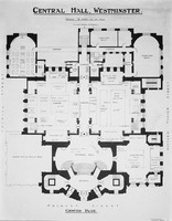 view M0000860: Ground floor plan of Central Hall Westminster