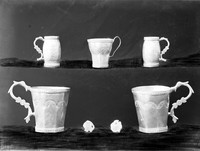 view M0000823: Five silver Inca drinking cups, c.1524