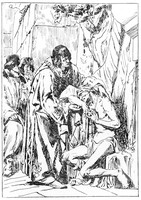 view M0000815: King Louis IX consoling a leper