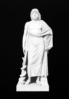 view M0000835: Plaster copy of a life size statue of Aesculapius, God of Medicine