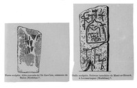 view M0001050: Line drawing of axiform carvings in Morbihan.