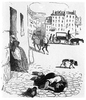 view M0001072: Cholera cartoon by Daumier