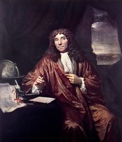 view M0001259: Portrait of Antonie van Leeuwenhoek (1632-1723) by Jan Verkolje