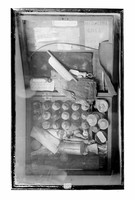 view M0000983: Medicine chest found at Ross Cairn, Point Victory