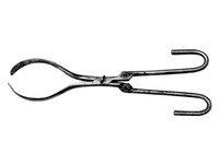view M0001482: Obstetrical forceps, type designed by Dusie, 1733