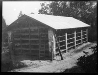 view M0001625: Photograph of a Cinchona bark drying shed