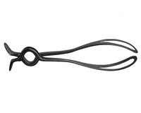 view M0001495: Obstetrical forceps, type designed by J. Lazarewitch (b. 1829) of the University of Kharkoff