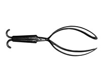 view M0001491: Obstetrical forceps, type designed by Francis Marion Robertson (1807-1892) in 1870