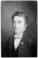 view M0001634: Reproduction of an oil painting of Pierre-Joseph Pelletier (1788-1842) by Catherine Buisson in 1930, after Elisa Desrivières in 1870