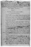view M0001418: Reproduction of page 1 of a handwritten draft manuscript of <i>Compendio historico-medico-commercial de las Quinas</i>, by Hipolito Ruiz Lopez