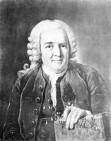 view M0001346: Reproduction of a portrait of Carl Linnaeus or Carl von Linne (1741-1783), Swedish botanist, zoologist, and physician