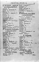 view M0001353: Reproduction of a facsimile of page 19 from the book Systema Naturae by Carl Linnaeus, 1740 showing the earliest known reference to Cinchona