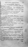 view M0001384: Reproduction of a facsimile of page 79 from the book Genera Plantarum by Carl Linnaeus, 1754, showing reference to "Cinchona, Quinquina. Condamin. Act. Gall., 1738"