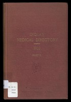 view Medical directory of India, Burma and Ceylon : 1910. Part 2, List of qualified medical practitioners / compiled by editorial staff of the "Practical medicine".