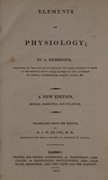 view Elements of physiology ... / Translated ... by G.J.M. De Lys.