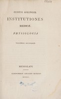 view Institutiones medicae / [Kurt Polycarp Joachim Sprengel].