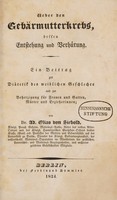 view Ueber den Gebärmutterkrebs, dessen Entstehung und Verhütung. Ein Beitrag zur Diätetik des weiblichen Geschlechts und zur Beherzigung für Frauen und Gatten, Mütter und Erzieherinnen / [Adam Elias von Siebold].