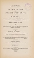 view An inquiry into the nature and causes of lateral deformity of the spine ... / [Edward W. Duffin].