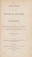 view Researches into the physical history of mankind / [James Cowles Prichard].