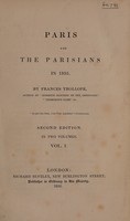 view Paris and the Parisians in 1835.