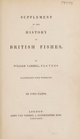 view Supplement to the History of British fishes / by William Yarrell.