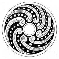 view M0001852: Reproduction of a indigenous circular design from New Guinea